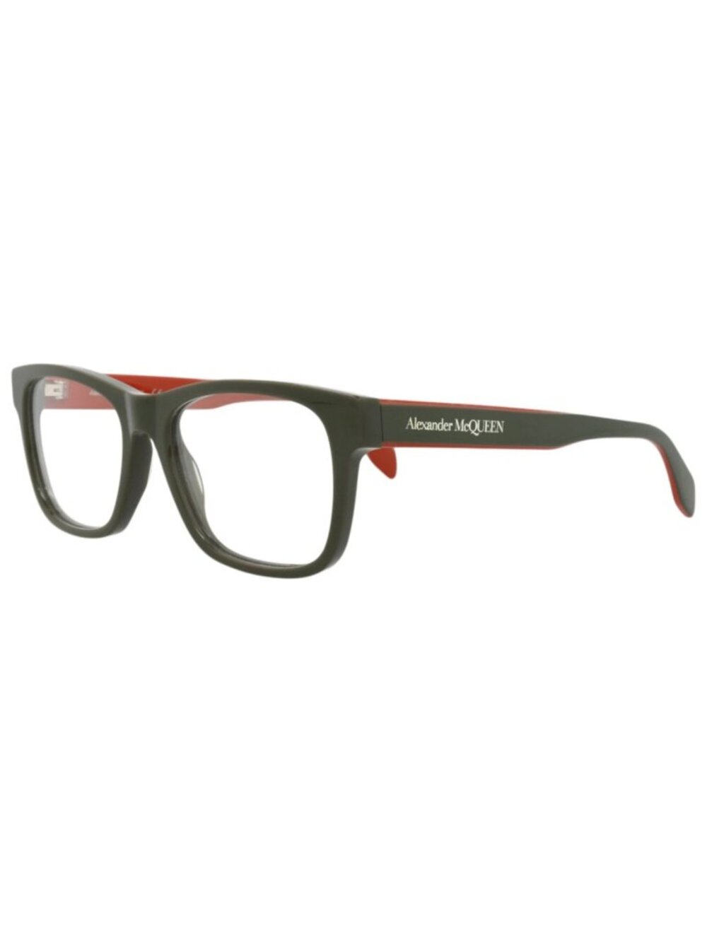 New Alexander McQueen Women's Eyeglasses Square Rectangle Acetate Frame Mens